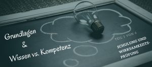 Schulung und Wirksamkeitsprüfung